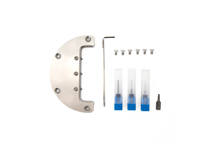 Glass ceramics holder with accessories