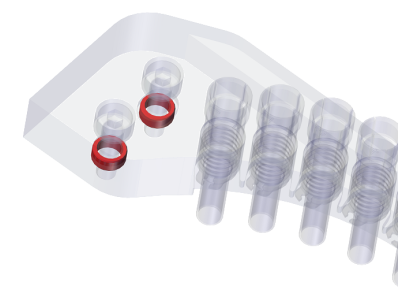 Zentrierhülse für Werkzeugmagazin, Einbaubeispiel